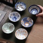 Buddha Stones Flowers Fu Character Mountains Lotus Cherry Blossoms Ceramic Teacup Kung Fu Tea Cup Cup BS 50