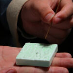 Buddha Stones Mini Auspicious Clouds Design Healing Stick Ceramic Small Incense Burner Decoration Incense Burner BS 3
