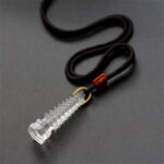 Buddha Stones Liuli Ancient Pagoda Wisdom Necklace Necklaces & Pendants BS 22