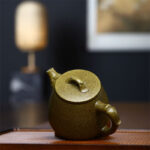 Buddha Stones Yixing Semi-handmade Yellow Green Purple Clay Kung Fu Teapot 240ml Teapot BS 4
