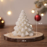 Buddha Stones Christmas Tree Scented Soy Wax Candle Gift For Family Friends Candles BS White Christmas Tree(Tuberose)