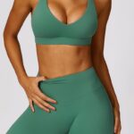 Buddha Stones Women Short Sleeve T-Shirt Top High Waist Leggings Pants For Sports Yoga 2-Piece Outfit BS 93