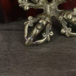 Buddha Stones Nepal Handmade 5 Prong Double Dorje Copper Strength Vajra Double Dorje BS 3