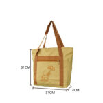 Buddha Stones Spiritual Mind Practice Lotus Embroidery Pattern Canvas Shoulder Bag Tote Bag Bag BS 6
