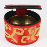 Buddha Stones Tibetan Singing Bowl Storage Bag with Zipper Closure Decoration Decorations BS 3