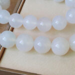 Buddha Stones White Agate Red Agate Luck Wrist Mala Tassels Pocket Mala Car Decoration Wrist Mala&Decorations BS 9