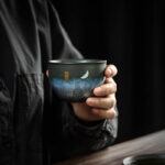 Buddha Stones Ceramic Teacup Lovely Cat Black Tea Cups 140ml Cup BS 3