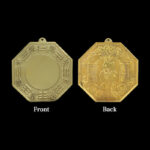 Buddha Stones Feng Shui Bagua Map Copper Balance Energy Map Bagua Map BS Concave Mirror 30cm