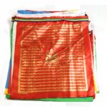 Buddha Stones Tibetan 5 Colors Windhorse Buddha Scriptures Auspicious Outdoor Prayer Flag TIBETAN PRAYER FLAGS buddhastoneshop 19