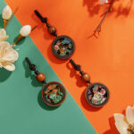 Buddha Stones Year Of The Dragon Hand Painted Chinese Zodiac Rosewood Carved Calm Key Chain (Extra 30% Off | USE CODE: FS30) Key Chain BS 1