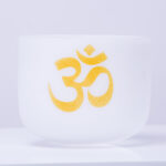 Buddha Stones OM Crystal Sound Bowl Meditation Handcrafted for Mindfulness and Protection Singing Bowl Singing Bowl buddhastoneshop 10 IN (25.4CM)