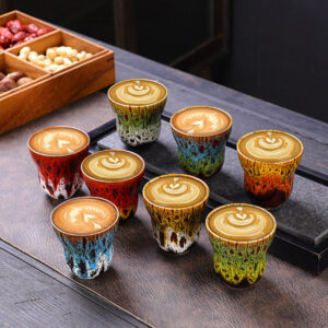 Buddha Stones Vintage Kiln Change Design Ceramic Coffee Mug Tea Cup 150ml Coffee Mug BS main