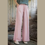 Buddha Stones Plain Wide Leg Pants Dance Women's Yoga Pants With Pockets Wide Leg Pants BS 61