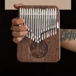 Buddha Stones Kalimba 34 Keys Thumb Piano Tree of Life Design Portable Finger Marimba Piano 7