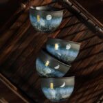 Buddha Stones Ceramic Teacup Lovely Cat Black Tea Cups 140ml Cup BS 5