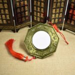 Buddha Stones Feng Shui Bagua Map Five-Emperor Coins Chinese Knotting Harmony Energy Map Bagua Map BS 3