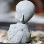 Buddha Stones Meditation Prayer Monk Buddha Statue Serenity Home Decoration Decorations BS 7