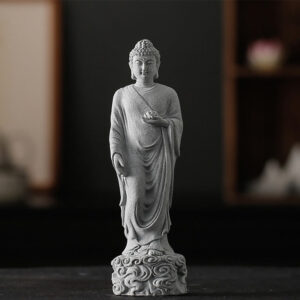 Buddha Stones Meditation Buddha Auspicious Clouds Design Serenity Home Decoration Decorations BS Buddha 6*6*20cm