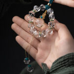 Buddha Stones White Crystal Deer Gourd Protection Car Hanging Decoration Car Hanging Decoration BS 4