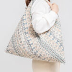 Buddha Stones Geometry Tiger Flowers Leopard Stripes Print Underarm Triangle Shoulder Bag Handbags BS 21