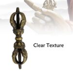 Buddha Stones Handmade Nepal Five Prong Three Prong Vajra Dorje Strength Copper Decoration Dorje BS 8