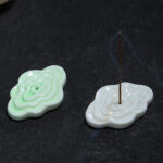 Buddha Stones Mini Auspicious Clouds Design Healing Stick Ceramic Small Incense Burner Decoration Incense Burner BS 12