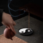 Buddha Stones Yin Yang Zen Balance Incense Holder Incense Burner BS 8