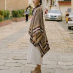 Buddha Stones Tibetan Shawl Classic Pattern Winter Cozy Warm Travel Scarf Wrap Tibetan Shawl BS 4