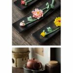 Lotus Peony Rose Flower Ceramic Spiritual Incense Burner (Extra 30% Off | USE CODE: FS30) Incense Burner BS 19