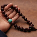 Buddha Stones Tibetan Bodhi Seed Agate Bead Luck Wealth Tassel Charm Wrist Mala Wrist Mala BS 23