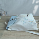 Buddha Stones Handmade Embroidered Large Capacity Canvas Backpack Backpack BS 46