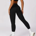Buddha Stones Women Short Sleeve T-Shirt Top High Waist Leggings Pants For Sports Yoga 2-Piece Outfit BS 8