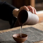 Buddha Stones Handcrafted Retro Brown Ceramic Teacup Kung Fu Tea Cup Cup BS 17