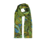 Buddha Stones A Panorama of Rivers and Mountains 100% Mulberry Silk Scarf Premium Grade 6A Silk Shawl Silk Scarf BS 15