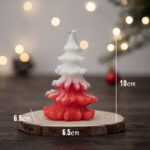 Buddha Stones Christmas Tree Scented Soy Wax Candle Gift For Family Friends Candles BS Red Conifer Christmas Tree(Sweetberry)