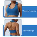 Buddha Stones 2Pcs Workout Sleeveless Backless Top Shorts Flared Pants Sports Fitness Yoga Outfit Set 2-Piece Outfit BS 5