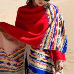 Buddha Stones Tibetan Shawl Colorful Geometry Winter Cozy Travel Scarf Wrap Tibetan Shawl BS 22