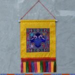 Buddha Stones Vajra Auspicious Symbols Spiritual Power Wall Art Wall Art BS The Knot of Eternity Blue