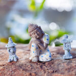 Buddha Stones Meditating Zen Buddha Serenity Resin Statue Figurine Home Decoration Decorations BS 2