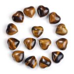 Buddha Stones Natural Amethyst Tiger's Eye Stone Love Decoration Decoration BS Tiger Eye*15pcs