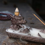 Dragon Mountain Strength Ceramic Incense Burner Decoration (Extra 35% Off | USE CODE: FS35) Incense Burner BS 8