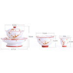Buddha Stones White Porcelain Flowers Ceramic Gaiwan Sancai Teacup Kung Fu Tea Cup And Saucer With Lid Cup BS 18