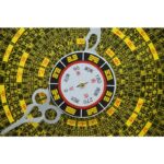 Buddha Stones Feng Shui Bagua Map Balance Energy Map Wall Clock Bagua Map BS 23