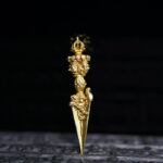 Buddha Stones Tibet Dorje Vajra Engraved Spiritual Power Pendant Hanging Decoration Dorje BS 1