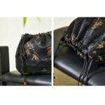 Buddha Stones Yellow Bamboo Leaves Pattern Acetate Crossbody Bag Shoulder Bag Crossbody Bag BS 6