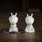 Buddha Stones Year Of The Dragon Luck White Porcelain Ceramic Tea Pet Home Figurine Decoration Decorations BS 16