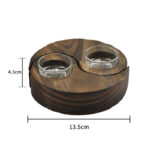 Buddha Stones Yin Yang Wood Candle Holder Meditation Rituals Use Items Candle Holder BS 21
