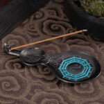 Buddha Stones Gourd Yin Yang Bagua Copper Blessing Incense Burner Decoration Incense Burner BS 3