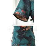Buddha Stones Vintage Pink Flowers Print Cheongsam Dress Women's Qipao Dress Cheongsam Dresses BS 9