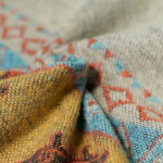 Buddha Stones Tibetan Shawl Diamond Pattern Winter Warm Cloak Scarf Tibetan Shawl BS 14
